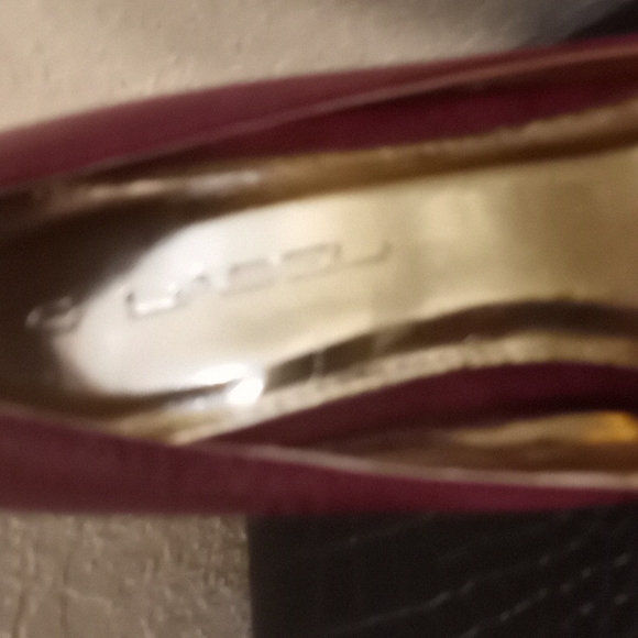 C Label Raspberry Snakeskin Stiletto Platform π - Picture 9 of 15